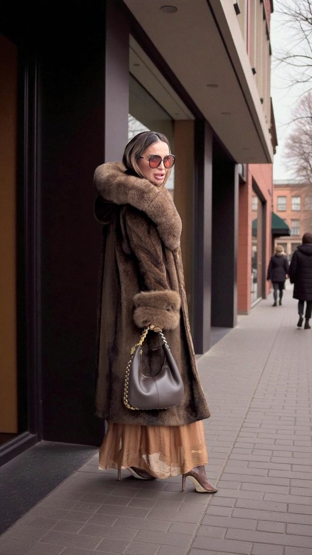 Bunda od pravog krzna rakuna lisice RASPRODAT MODEL - Image 4