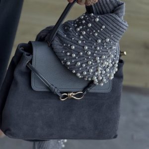 Ženska torba bufalo i velur koža 006 2025