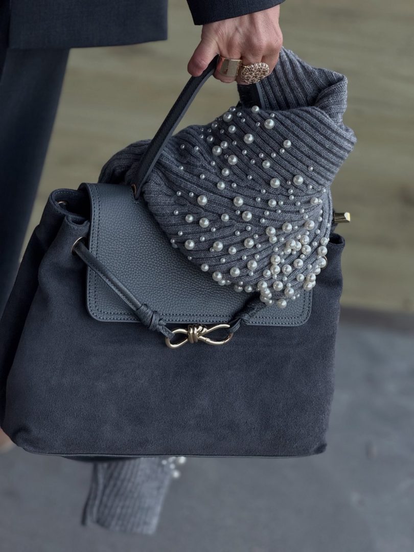 Ženska torba bufalo i velur koža 006 2025